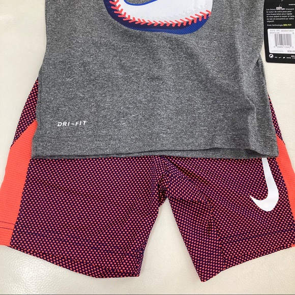 Nike boy active shorts top outfit 5123 - Picture 3 of 11
